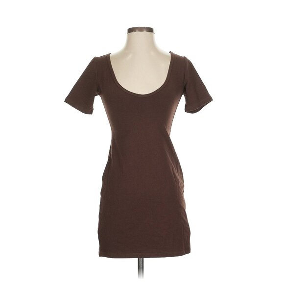 Reformation Dresses & Skirts - NWT Reformation Organic Cotton Brown Bodycon Mini Dress – Size S